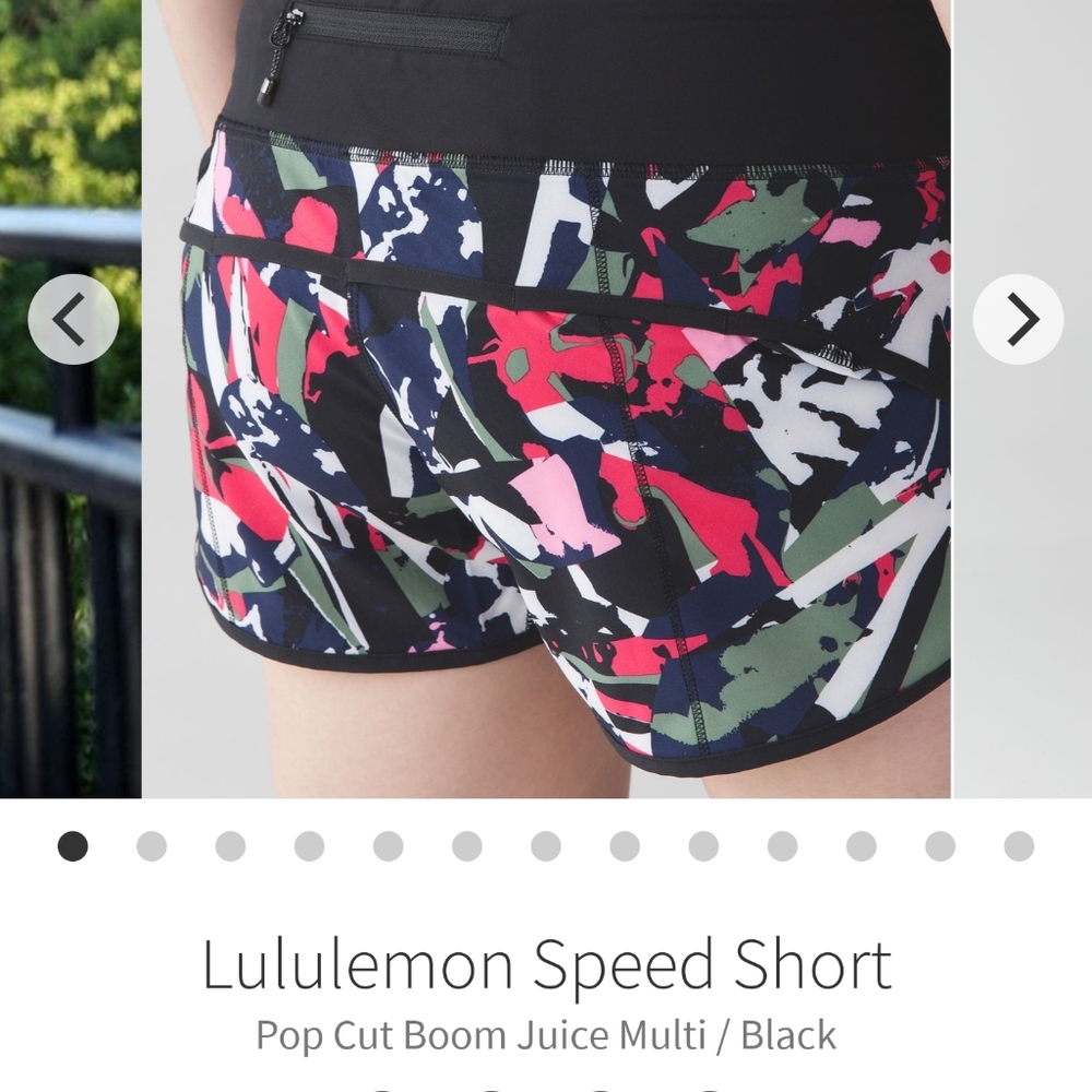 Lululemon speed shorts